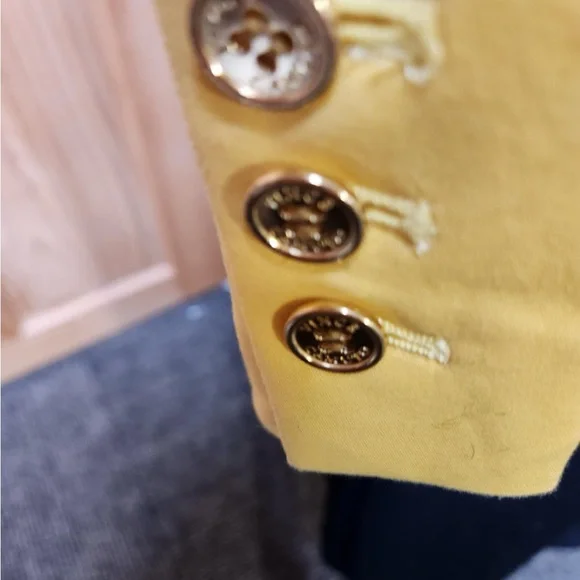 Vince Camuto Yellow Blazer Tailored Fit Classic Lapel - Picture 3 of 4